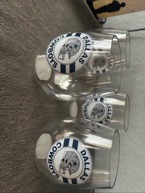 NFL Other - Dallas Cowboys Stemless Wine Plastic- Set of 4